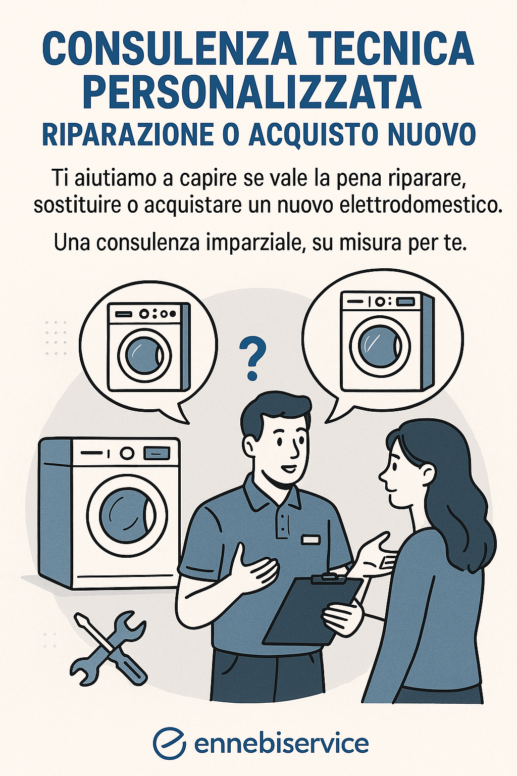 Consulenza tecnica personalizzata – Riparazione o acquisto nuovo Ennebiservice