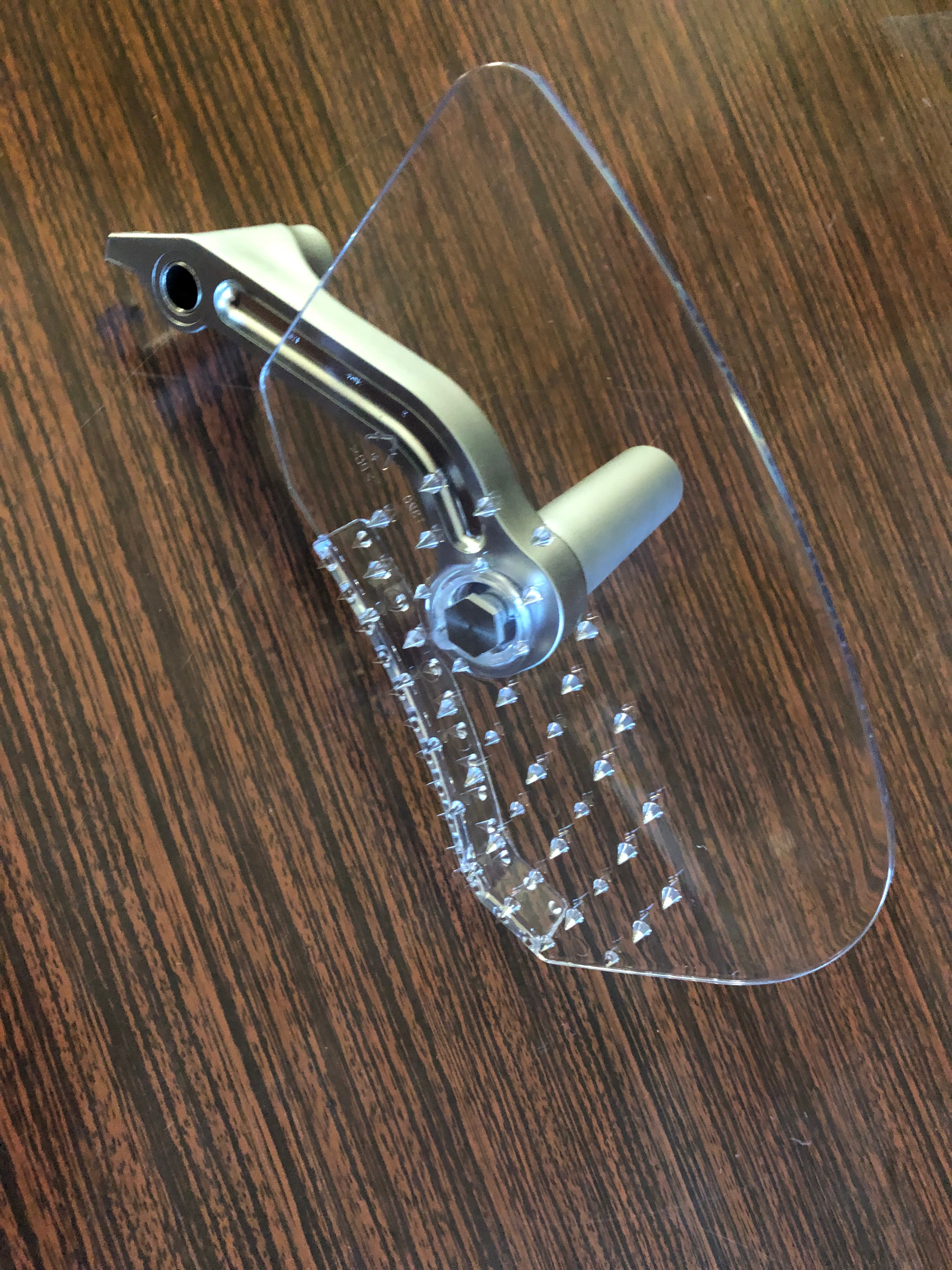 Gruppo Premistoppa Smontabile per Affettatrice RGV – Plastica con Impugnatura Verniciata Alluminio Satinato | Linea Luxury RGV