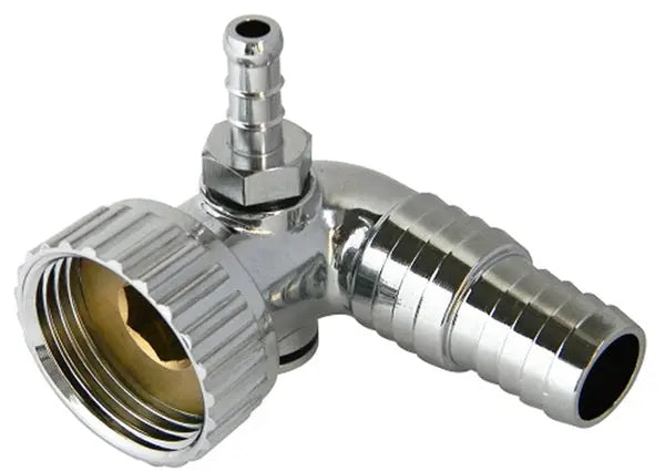 Raccordo cromato portagomma lavatrice-asciugatrice 100LG05 UNIVERSALE