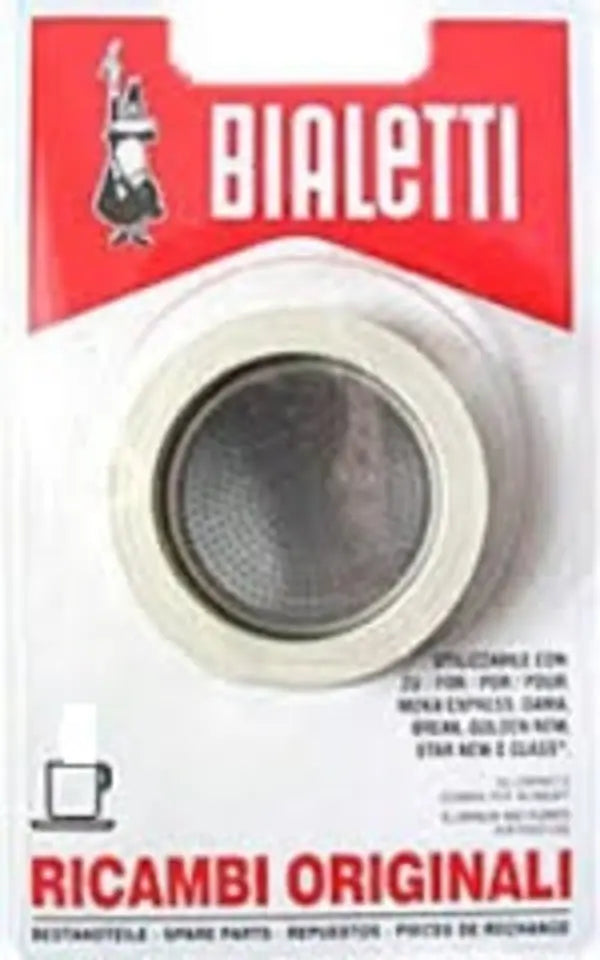 Blister 3 guarnizioni + piastra 2 tazze per Bialetti 813PE67 UNIVERSALE